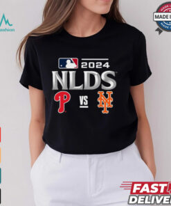 Philadelphia Phillies vs New York Mets 2024 MLB NLDS Matchup Set Logo T Shirt