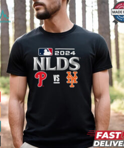 Philadelphia Phillies vs New York Mets 2024 MLB NLDS Matchup Set Logo T Shirt