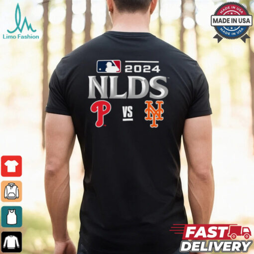 Philadelphia Phillies vs New York Mets 2024 MLB NLDS Matchup Set Logo T Shirt