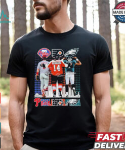 Philadelphia Sean Couturier, Bryce Harper And Jalen Hurts Signatures 2024 Shirt