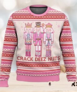 Pink Nutcracker Crack Deez Nuts Ugly Christmas Sweater