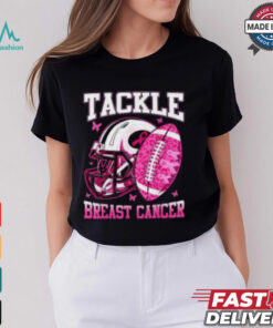 Pink Ribbon Breast Cancer Awareness Shirt, Tackle Cancer with Football Spirit