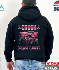 Pink Ribbon Monster Truck Breast Cancer Awareness Shirt for Kids, Support Tee