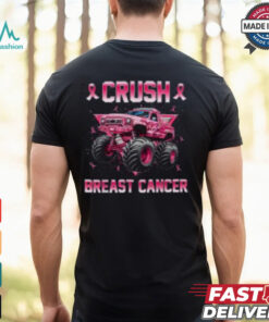 Pink Ribbon Monster Truck Breast Cancer Awareness Shirt for Kids, Support Tee