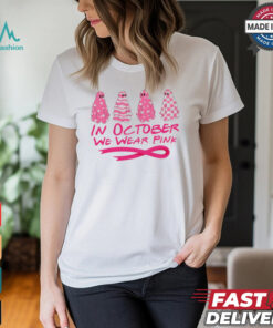 Pink ghost October Breast Cancer Awareness shirt