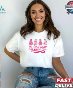 Pink ghost October Breast Cancer Awareness shirt
