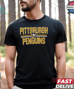 Pittsburgh Penguins Starter Mesh Look Team Name Logo Pullover shirt