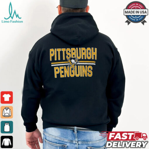 Pittsburgh Penguins Starter Mesh Look Team Name Logo Pullover shirt