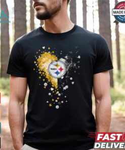 Pittsburgh Steelers Crystal Heart Shirt