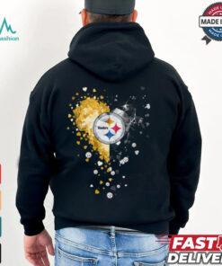 Pittsburgh Steelers Crystal Heart Shirt