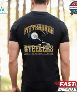 Pittsburgh Steelers Helmet Garment Dyed Heavyweight T Shirt