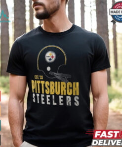 Pittsburgh Steelers Nike Black Helmet Essential T Shirt