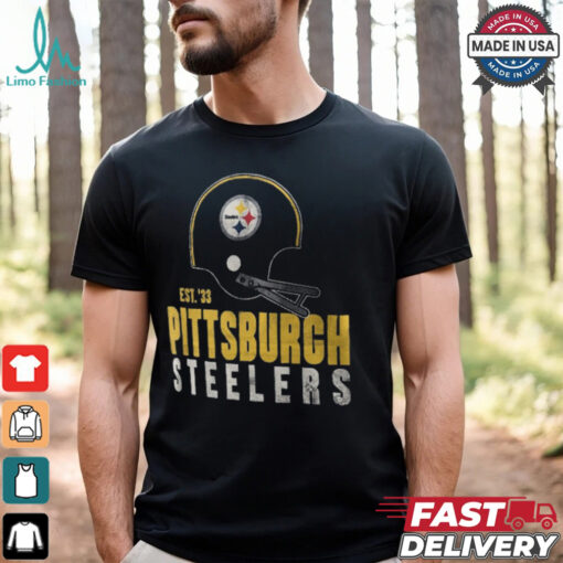 Pittsburgh Steelers Nike Black Helmet Essential T Shirt