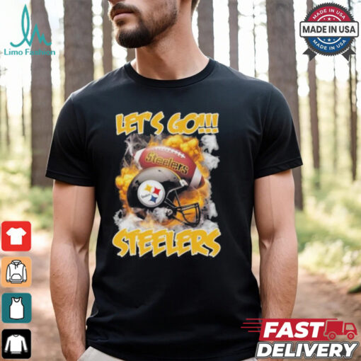 Pittsburgh Steelers Vintage Helmets Let’s Go Steelers Shirt