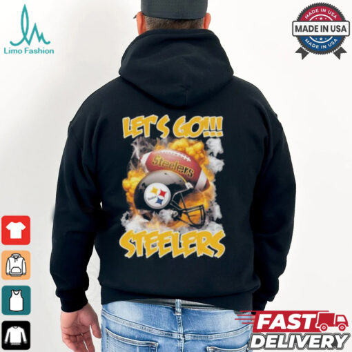 Pittsburgh Steelers Vintage Helmets Let’s Go Steelers Shirt