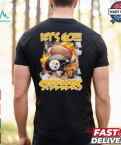 Pittsburgh Steelers Vintage Helmets Let’s Go Steelers Shirt