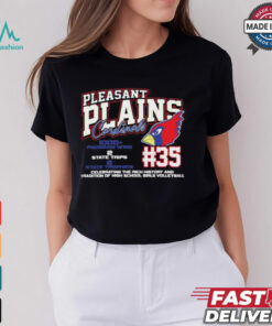 Pleasant Plains Cardinals #35 Celebrating The Rich History And Tradition Of High School Girls Volleyball Shirt