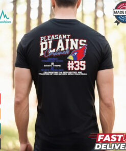 Pleasant Plains Cardinals #35 Celebrating The Rich History And Tradition Of High School Girls Volleyball Shirt