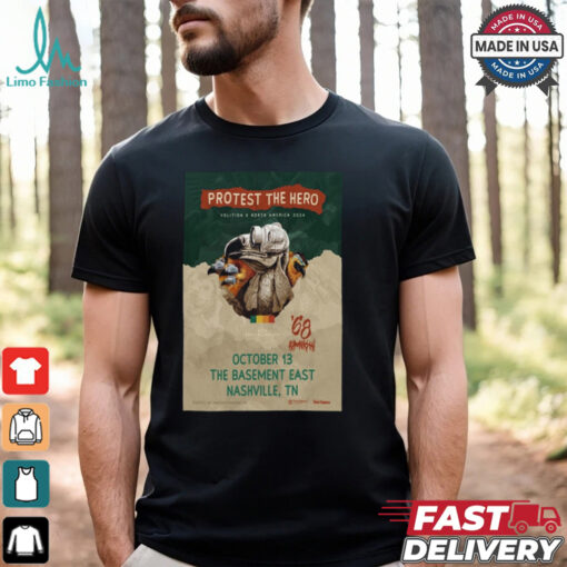 Poster Protest The Hero The Basement East in Nashville TN October 13 2024 t shirt