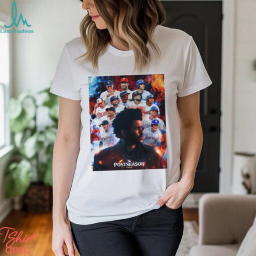 Poster The Weeknd Dancing In The Flames is the official song of the Postseason MLB t shirt