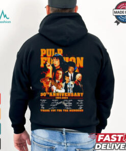 Pulp Fiction 30th anniversary 1994 2024 signature thank you for the memories shirt