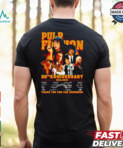 Pulp Fiction 30th anniversary 1994 2024 signature thank you for the memories shirt