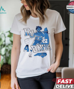 RJ Davis North Carolina Tar Heels Journey Blue shirt