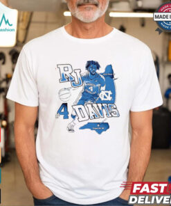 RJ Davis North Carolina Tar Heels Journey Blue shirt