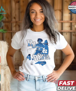 RJ Davis North Carolina Tar Heels Journey Blue shirt