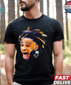 RJ Davis North Carolina Tar Heels bighead shirt