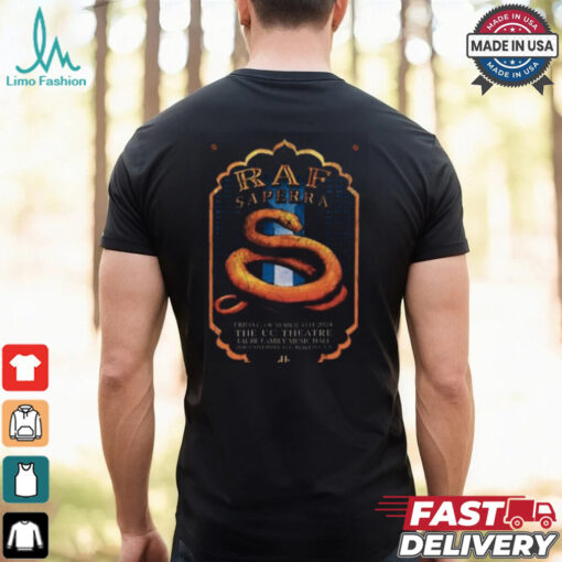 Raf Saperra Oct 4 2024 The UC Theatre in Berkeley CA Tour T shirt