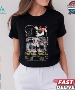 Rafael Nadal 2001 2024 Thank You Legend Signature T Shirt