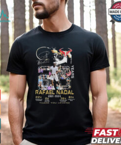 Rafael Nadal 2001 2024 Thank You Legend Signature T Shirt
