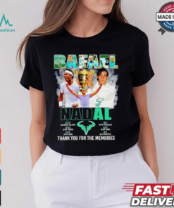 Rafael Nadal 2001 2024 thank you for the memories signature shirt