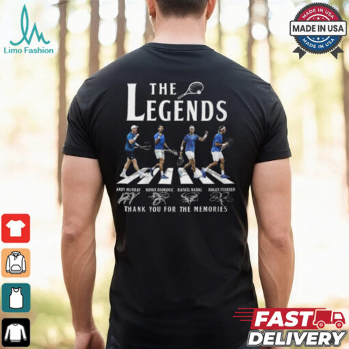Rafael Nadal Andy Murry Roger Federer Novak Djokovic The Legends Of Tennis T Shirt