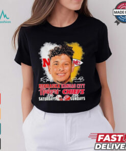 Raiola Mahomes Faces Huskers On Saturdays X Chiefs On Sundays Signatures Shirt