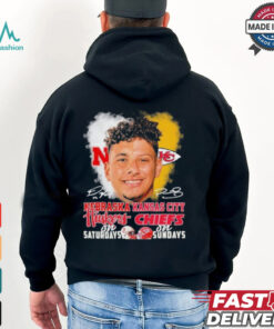 Raiola Mahomes Faces Huskers On Saturdays X Chiefs On Sundays Signatures Shirt