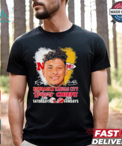 Raiola Mahomes Faces Huskers On Saturdays X Chiefs On Sundays Signatures Shirt