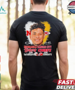 Raiola Mahomes Faces Huskers On Saturdays X Chiefs On Sundays Signatures Shirt