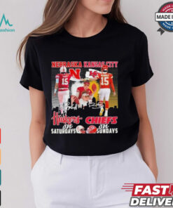 Raiola Mahomes Nebraska Huskers On Saturdays X Kansas City Chiefs On Sundays Signatures Shirt