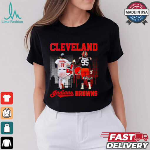 Ramirez Garrett Cleveland Guardians Browns signature shirt