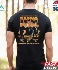 Rascal Flatts 25th Anniversary 1999 2024 Life Is A Highway Tour Signatures Shirt