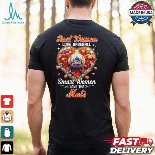 Real Women Love Baseball Smart Women Love The New York Mets X Vintage Diamonds Shirt