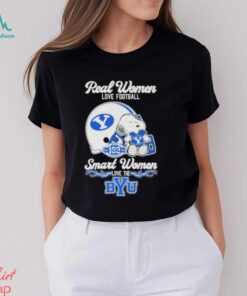 Real Women Love Football Smart Women Love The BYU Cougars X Snoopy Shirt