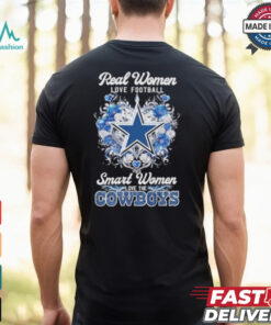 Real Women Love Football Smart Women Love The Dallas Cowboys X Floral Diamonds Shirt