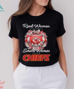 Real Women Love Football Smart Women Love The Kansas City Chiefs Flower Shirt