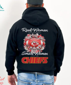 Real Women Love Football Smart Women Love The Kansas City Chiefs Flower Shirt