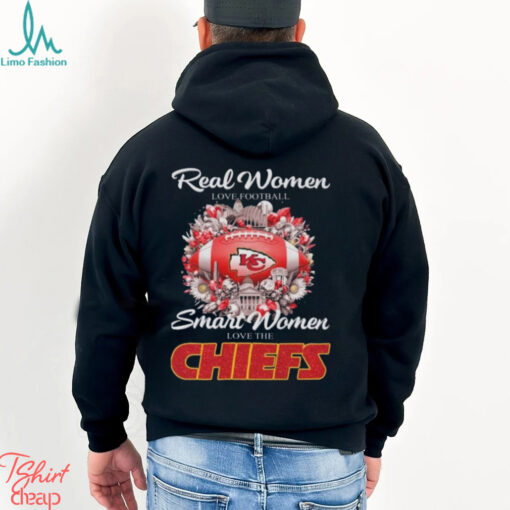 Real Women Love Football Smart Women Love The Kansas City Chiefs Flower Shirt