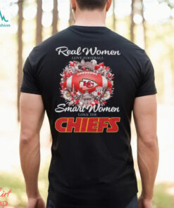 Real Women Love Football Smart Women Love The Kansas City Chiefs Flower Shirt