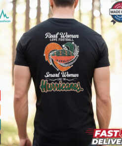 Real Women Love Football Smart Women Love The Miami Hurricanes 2024 Shirt